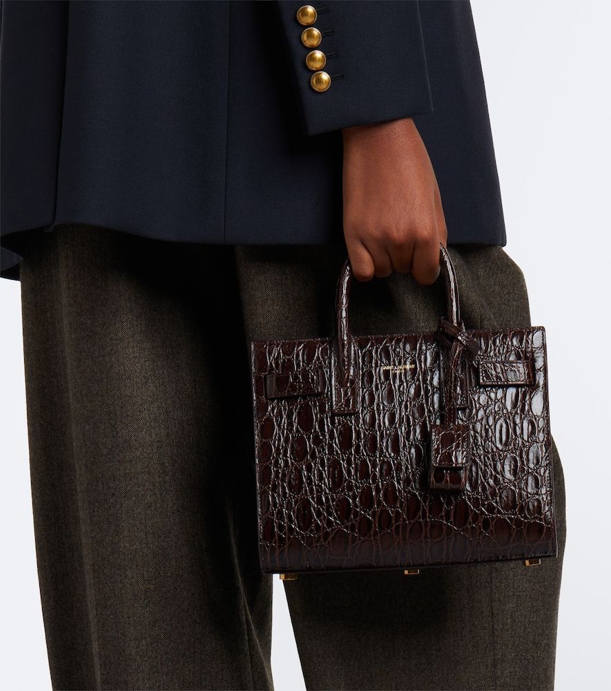 Sac De Jour Nano leather top-handle bag - Saint Laurent - Modalova