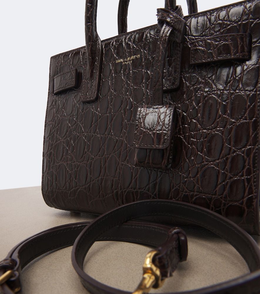 Sac De Jour Nano leather top-handle bag - Saint Laurent - Modalova