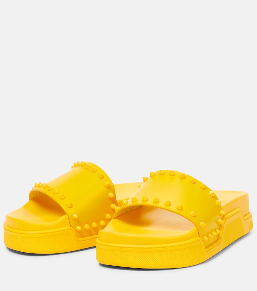 Pool Stud embellished slides - Christian Louboutin - Modalova