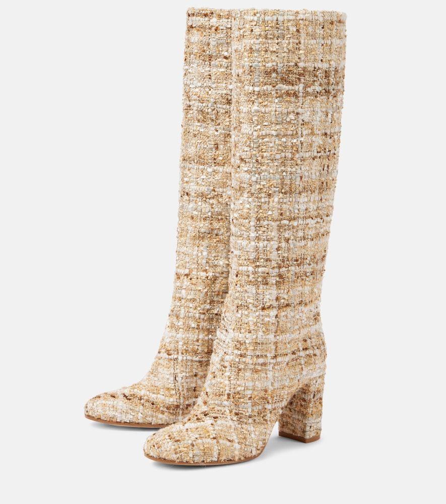 Boucle knee-high boots - Gianvito Rossi - Modalova