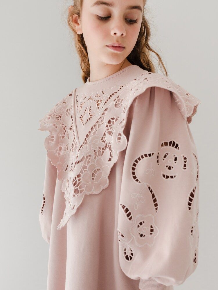 Vestido de algodón con aberturas - Petite Amalie - Modalova
