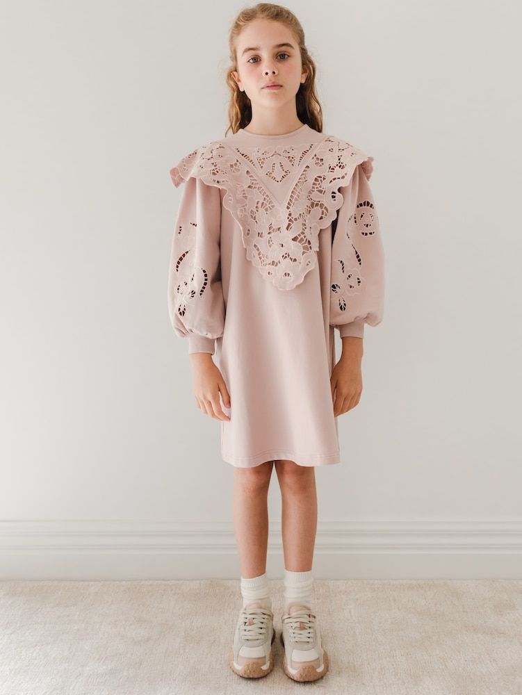 Vestido de algodón con aberturas - Petite Amalie - Modalova