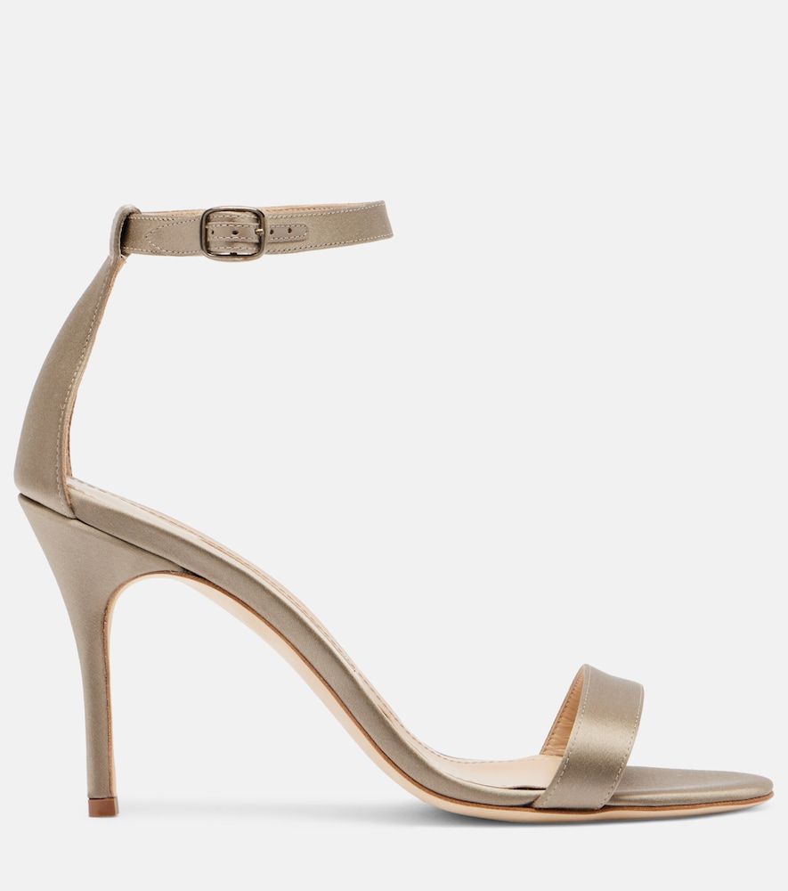 Sandalen Chaos aus Satin - Manolo Blahnik - Modalova