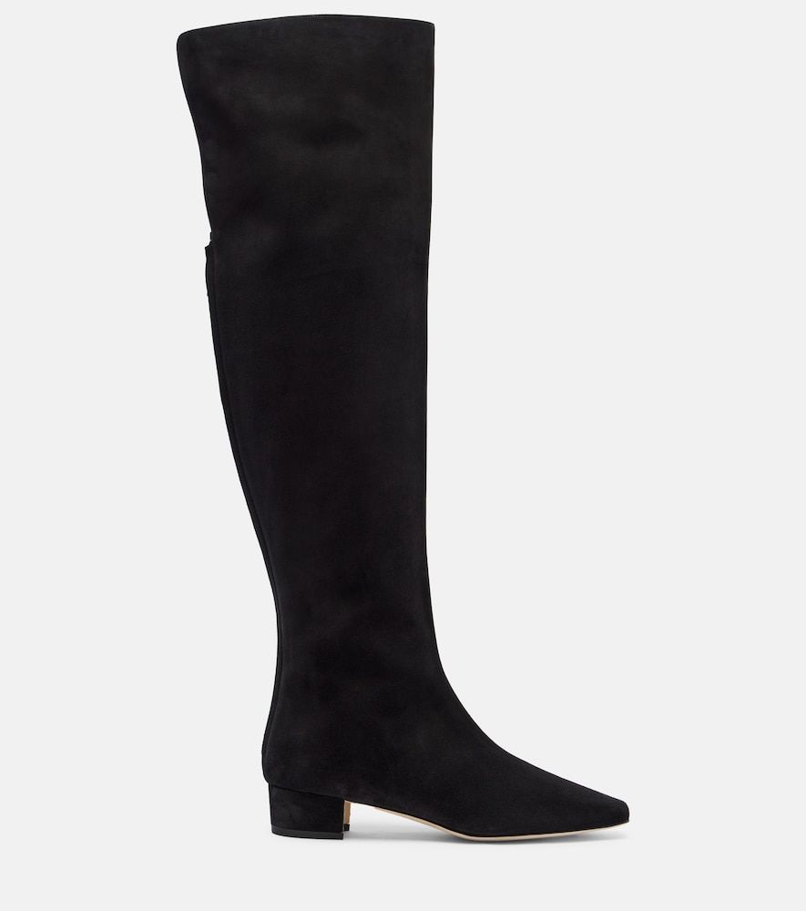 Overknee-Stiefel Gore aus Veloursleder - Manolo Blahnik - Modalova
