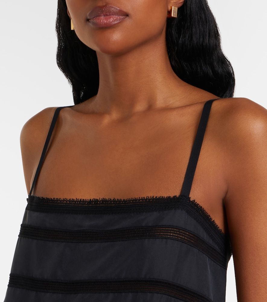 Toteme Vestido midi de seda bordado - Toteme - Modalova