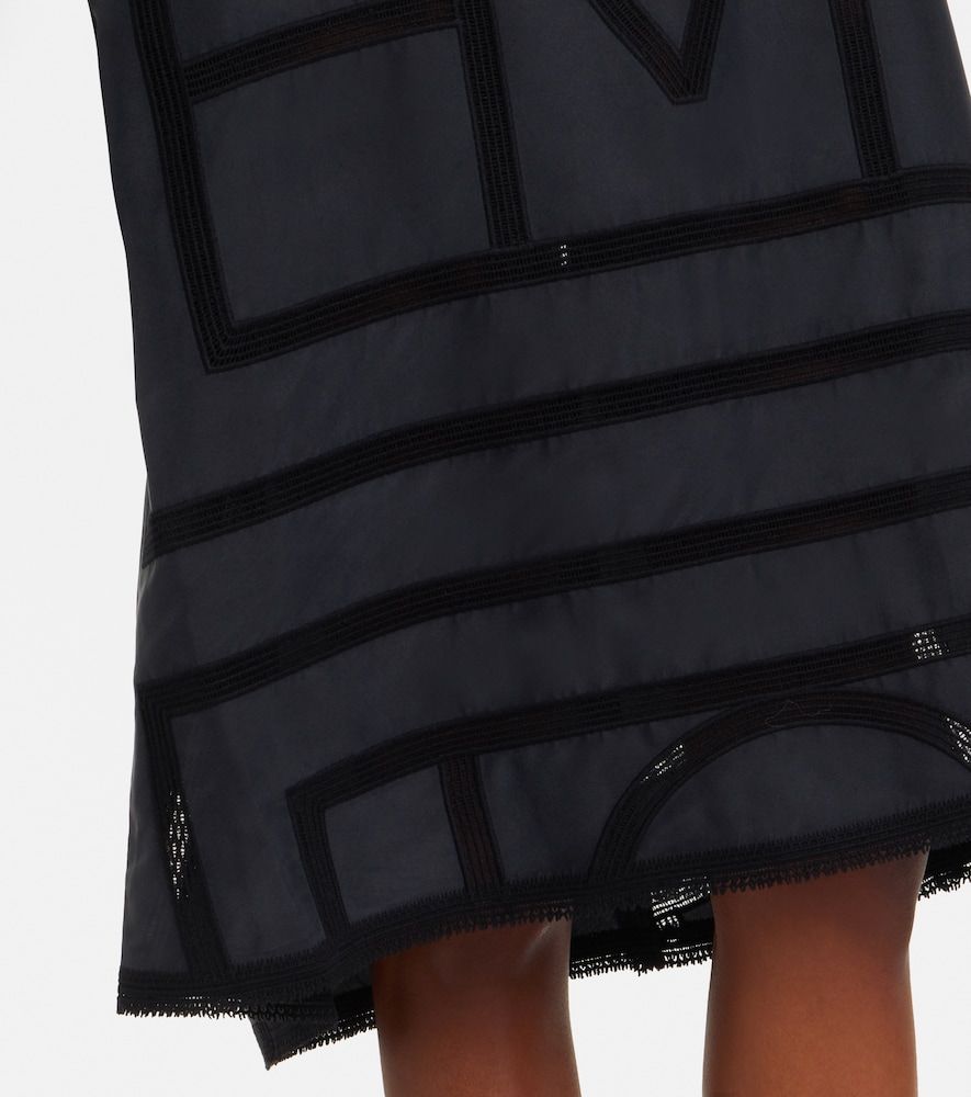 Toteme Vestido midi de seda bordado - Toteme - Modalova
