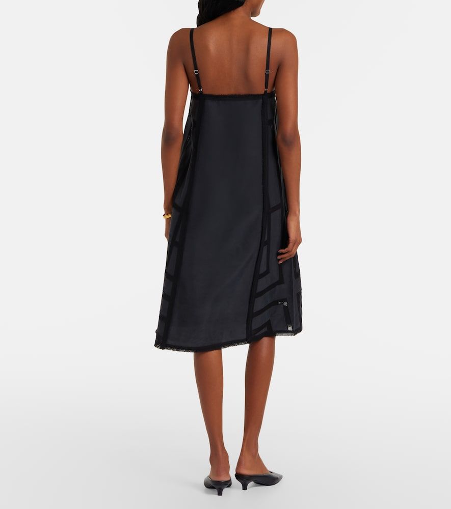 Toteme Vestido midi de seda bordado - Toteme - Modalova