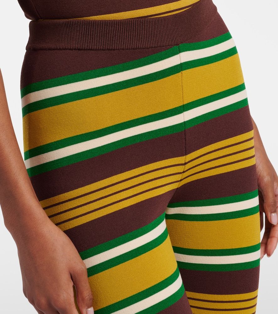 Alémais Pantalones flared Clover de punto a rayas - Alemais - Modalova