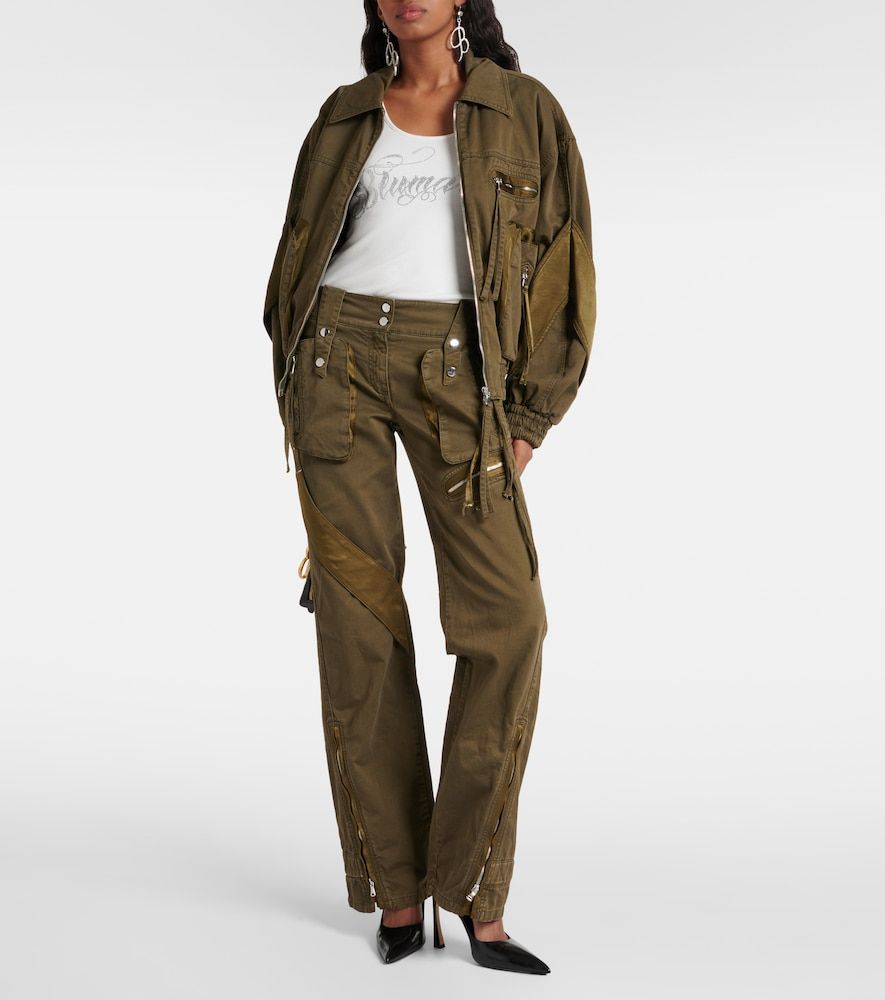 Mid-rise flared cargo jeans - Blumarine - Modalova
