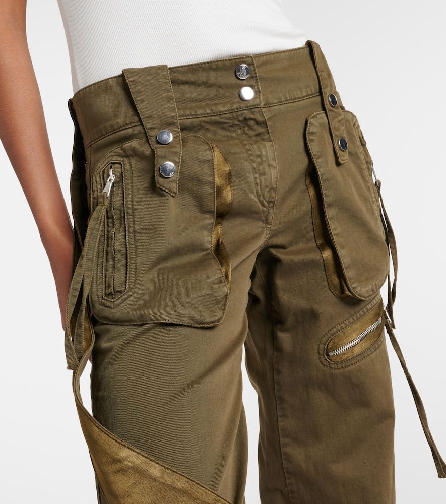 Jeans cargo flared a vita media - Blumarine - Modalova