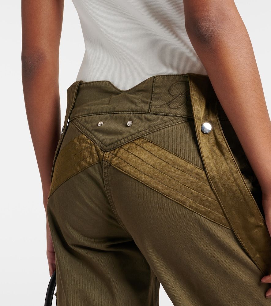 Mid-rise flared cargo jeans - Blumarine - Modalova