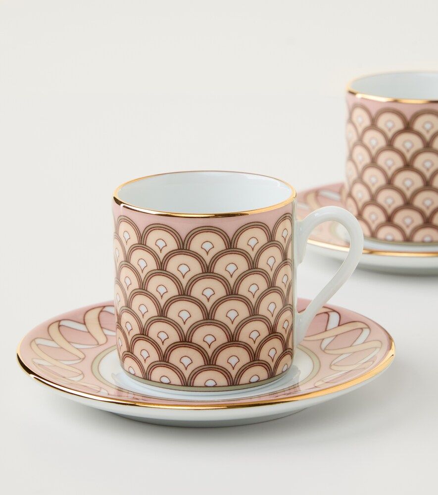 Set de 2 tazas de café y platillos Impero - La DoubleJ - Modalova