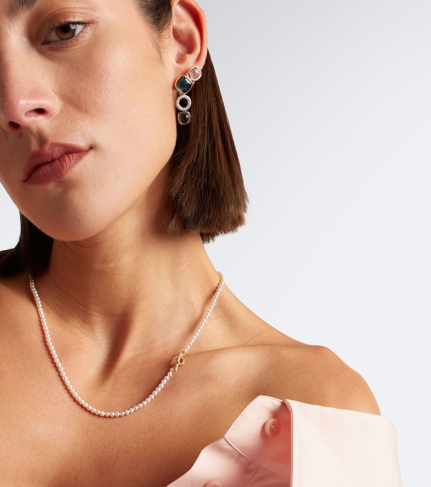 Collar Pearl Classics Petite de oro de 18 ct con perlas de agua dulce y diamantes - David Yurman - Modalova