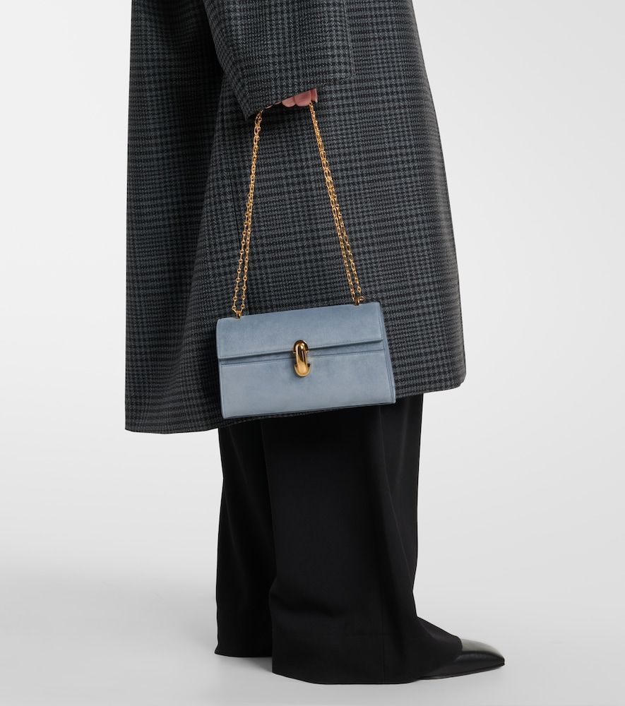 Borsa a tracolla Symmetry Chain Mini in suede - Savette - Modalova