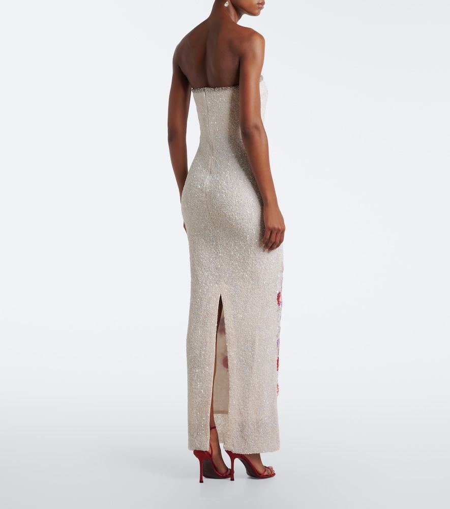 Bianca Moonlight embellished bustier gown - La Fuori - Modalova