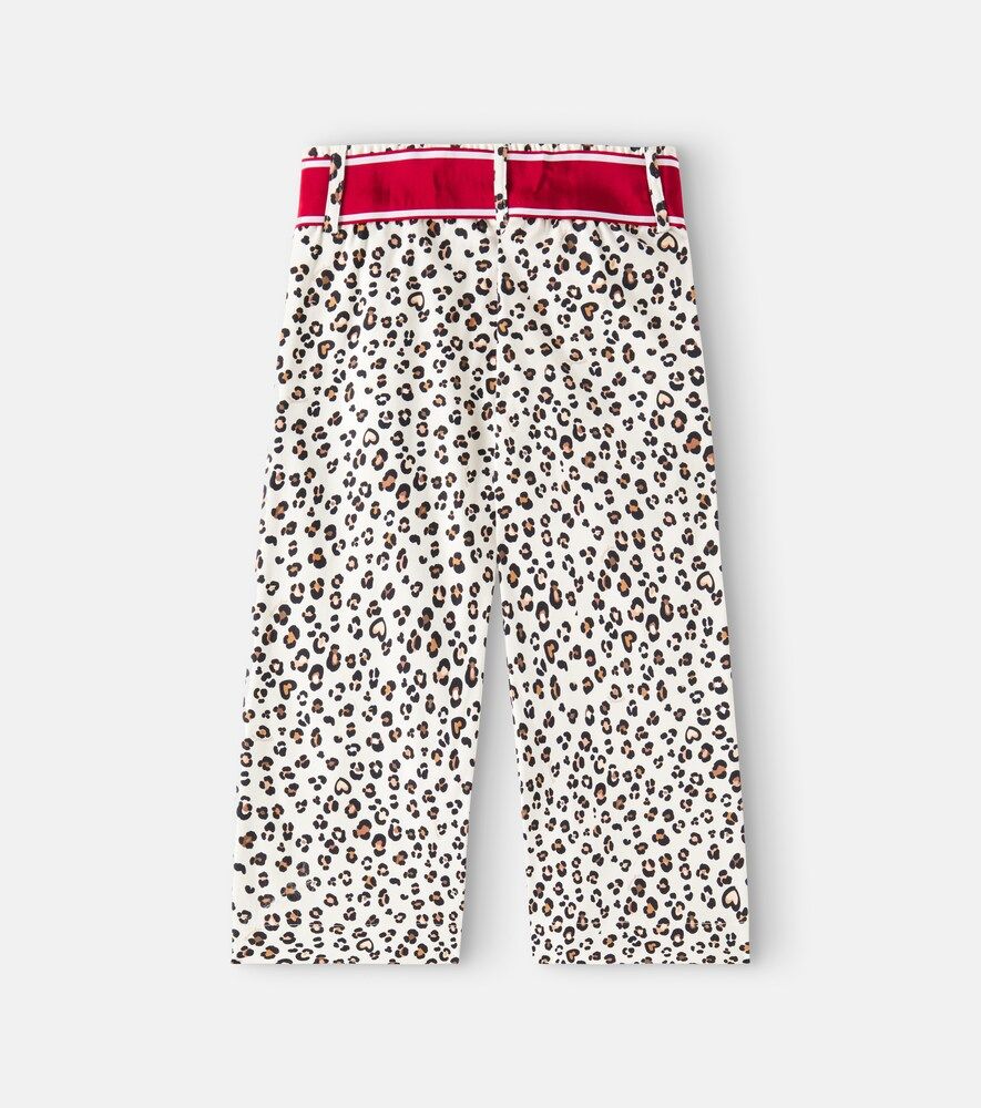 Pantalones en mezcla de algodón estampados - Monnalisa - Modalova