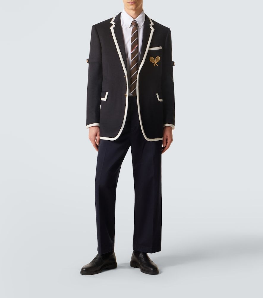Pantaloni regular in twill di cotone - Thom Browne - Modalova