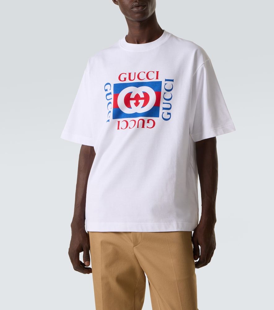 T-shirt Interlocking G in jersey di cotone - Gucci - Modalova
