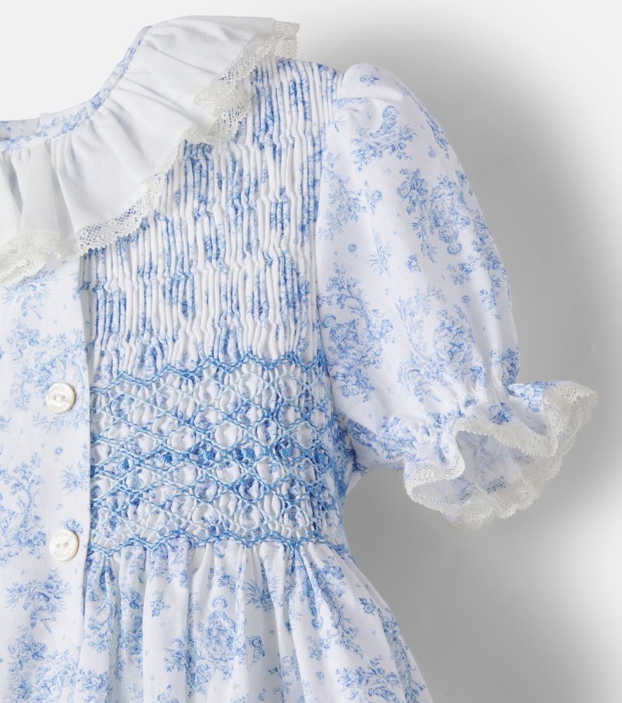 Vestido de algodón estampado fruncido - Pepa London - Modalova