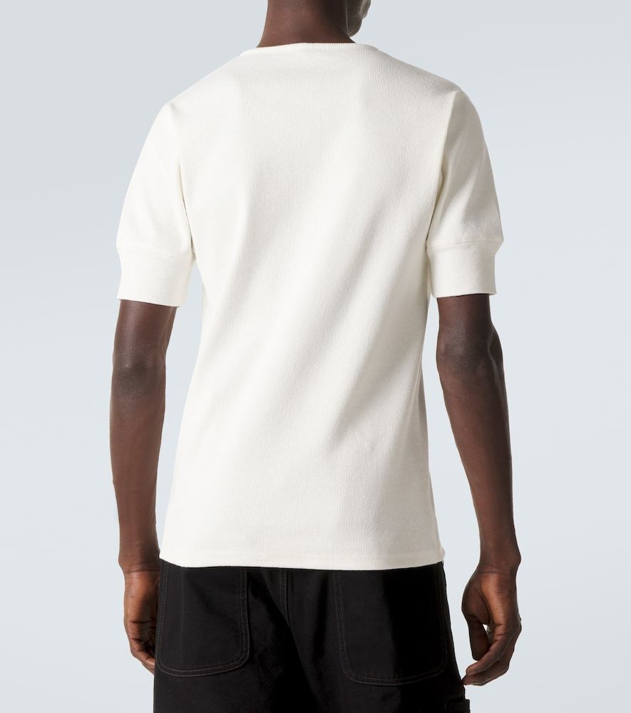 Camiseta con botones de jersey de algodón y lino - Lemaire - Modalova