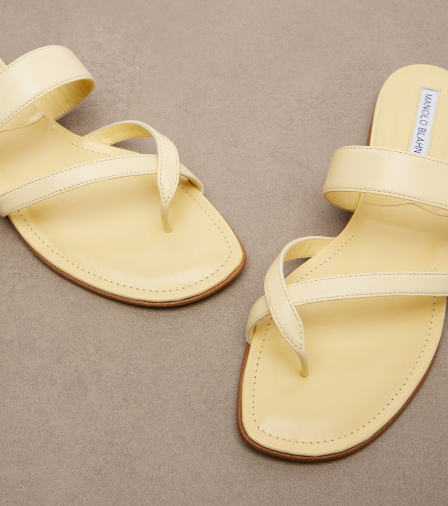 Sandalen Susa aus Leder - Manolo Blahnik - Modalova