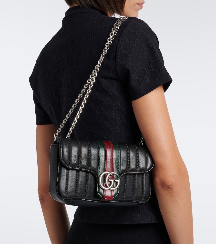 Jetset GG Marmont Small leather shoulder bag - Gucci - Modalova