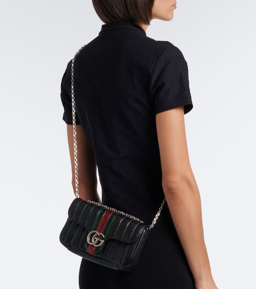 Jetset GG Marmont Small leather shoulder bag - Gucci - Modalova