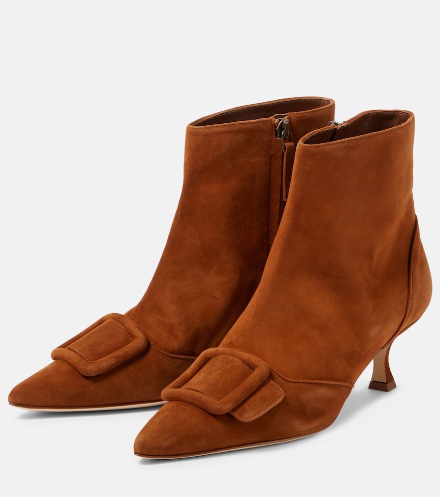Ankle Boots Baylow 60 aus Veloursleder - Manolo Blahnik - Modalova