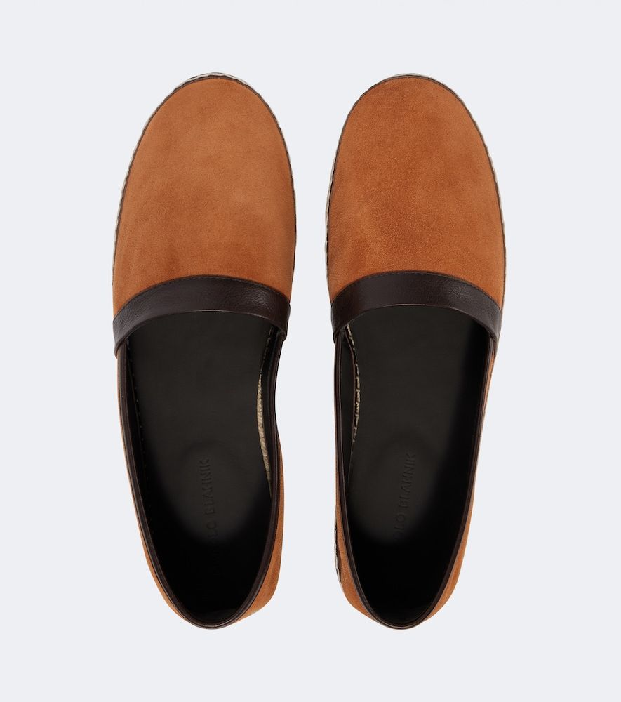 Espadrilles Nerano aus Veloursleder - Manolo Blahnik - Modalova
