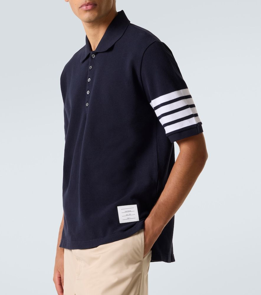 Thom Browne Polo 4-Bar in cotone - Thom Browne - Modalova
