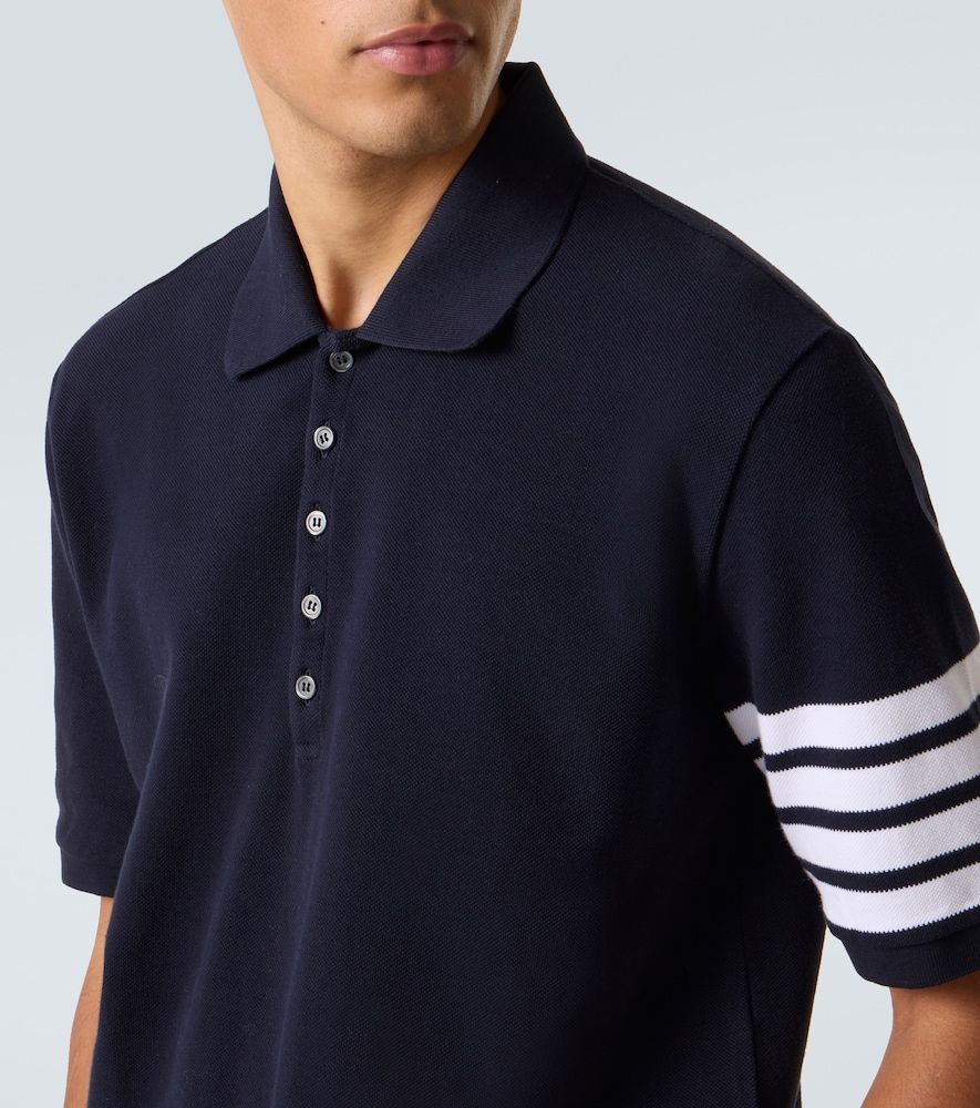 Thom Browne Polo 4-Bar in cotone - Thom Browne - Modalova
