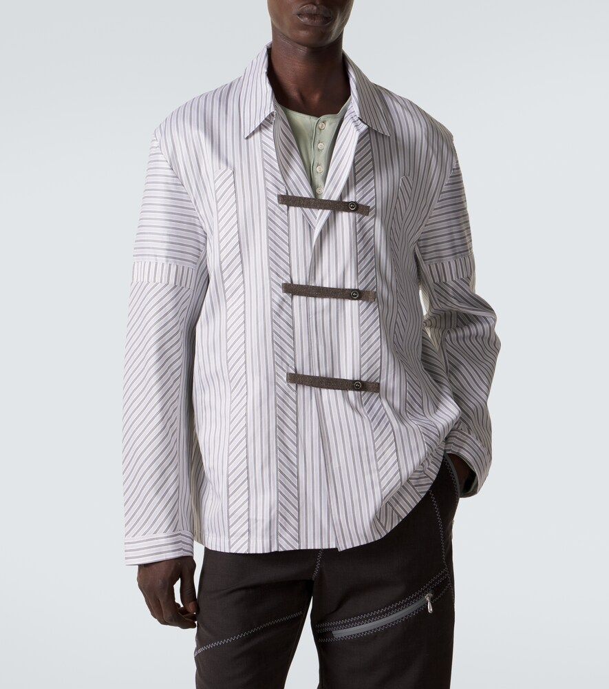 Camicia Kyan in popeline di cotone a righe - Kiko Kostadinov - Modalova