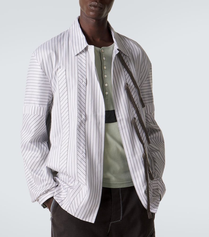 Camicia Kyan in popeline di cotone a righe - Kiko Kostadinov - Modalova