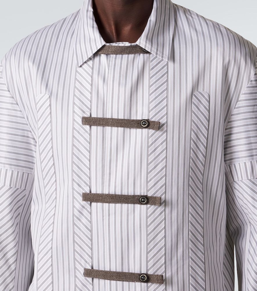 Camicia Kyan in popeline di cotone a righe - Kiko Kostadinov - Modalova