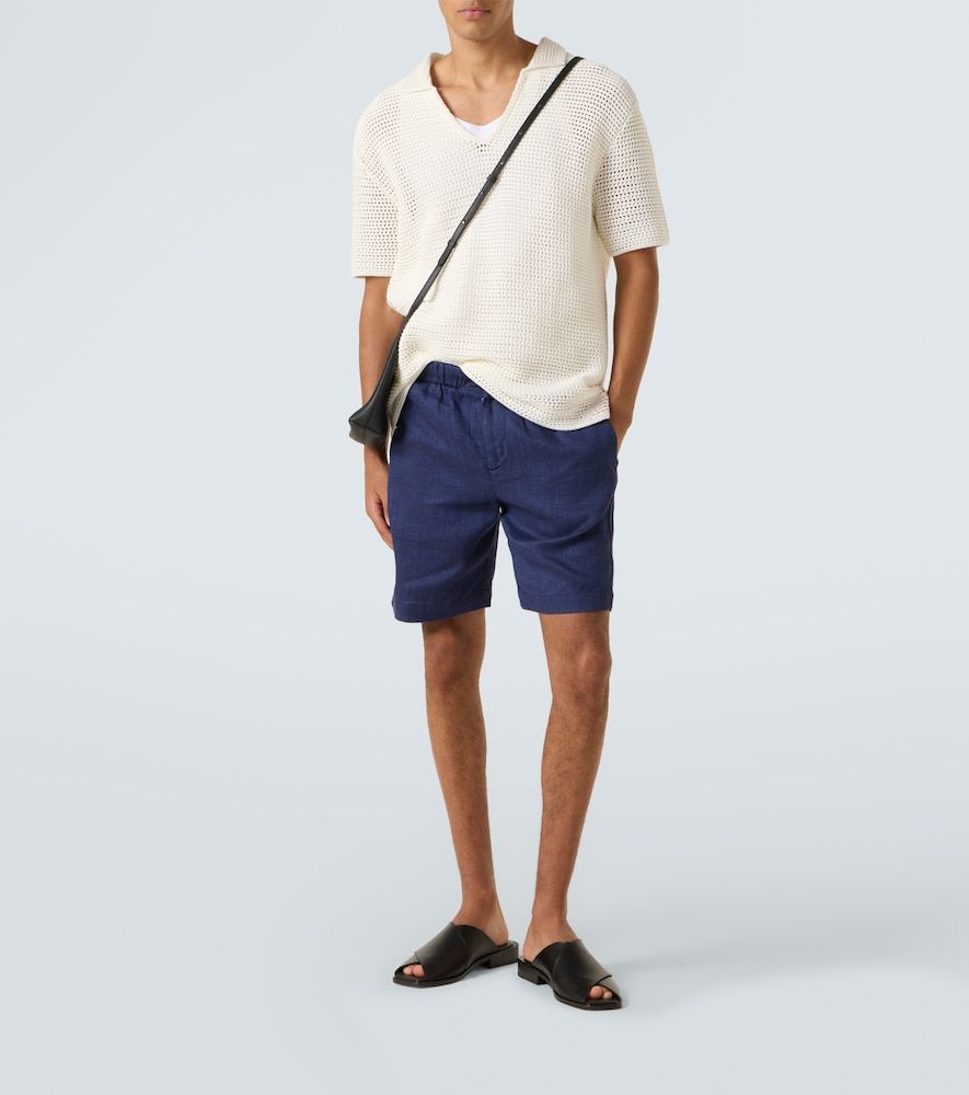 Felipe linen and cotton shorts - Frescobol Carioca - Modalova