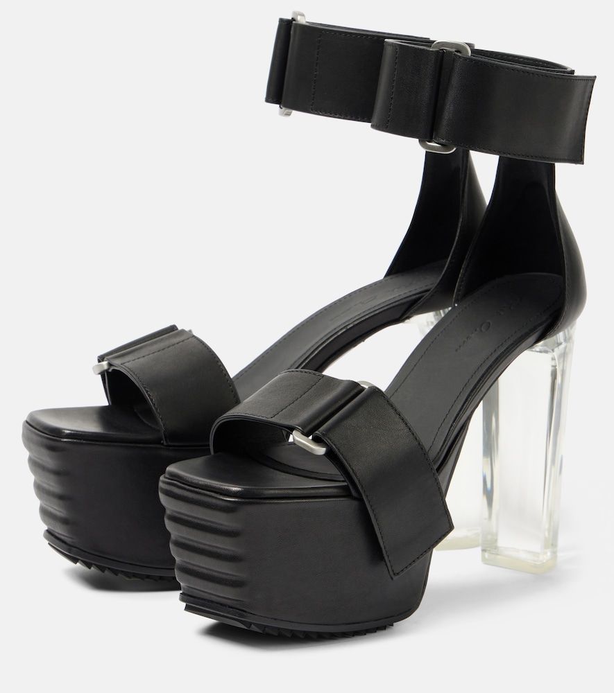 Rick Owens Leather platform sandals - Rick Owens - Modalova