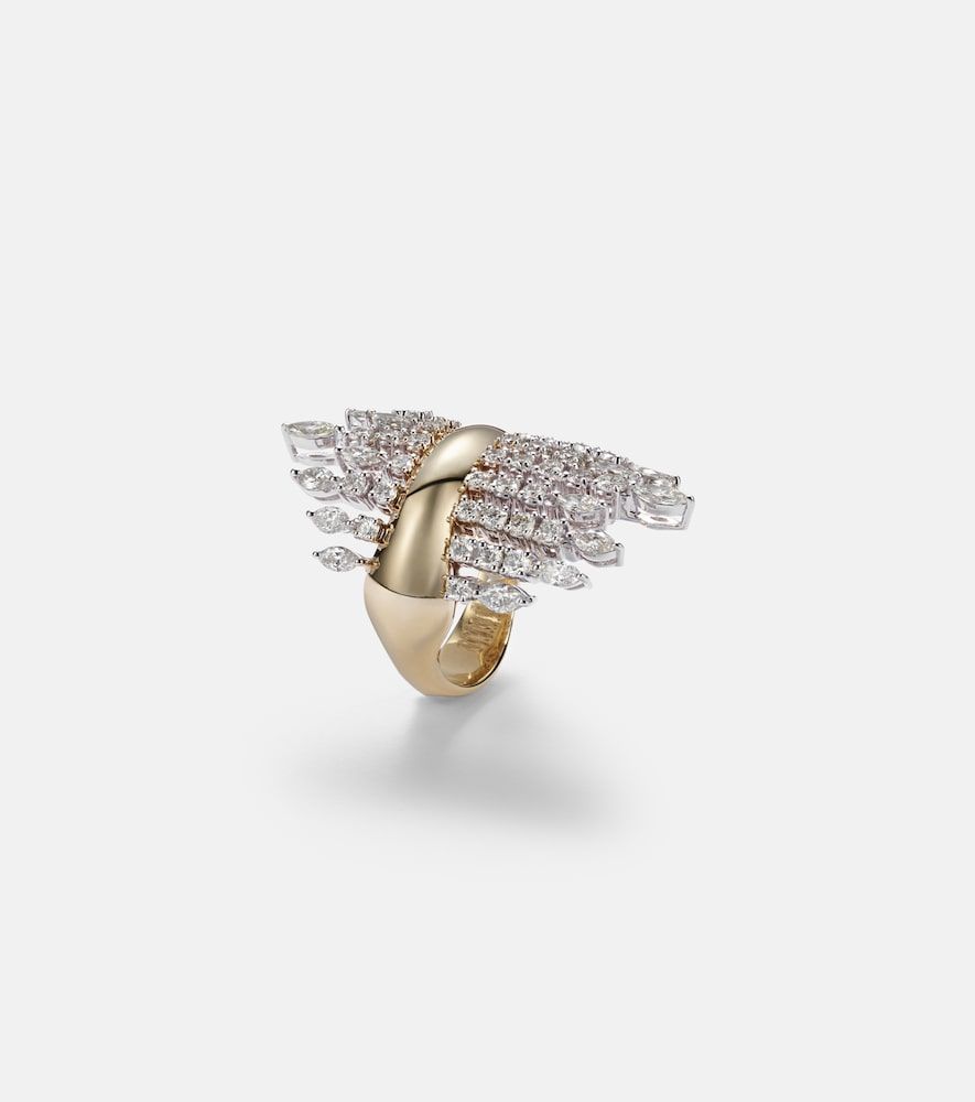 Anillo Golden Strada de oro de 18 ct con diamantes - Yeprem - Modalova