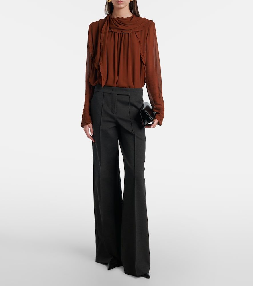 Blusa Sheer Twist de georgette - Dorothee Schumacher - Modalova