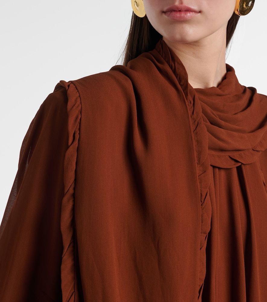 Blusa Sheer Twist de georgette - Dorothee Schumacher - Modalova