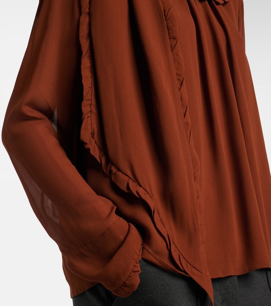 Blusa Sheer Twist de georgette - Dorothee Schumacher - Modalova