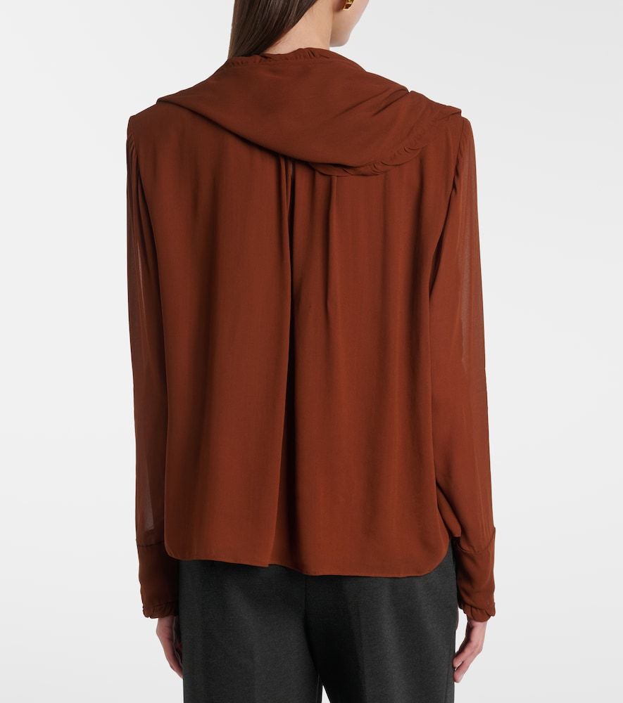 Blusa Sheer Twist de georgette - Dorothee Schumacher - Modalova