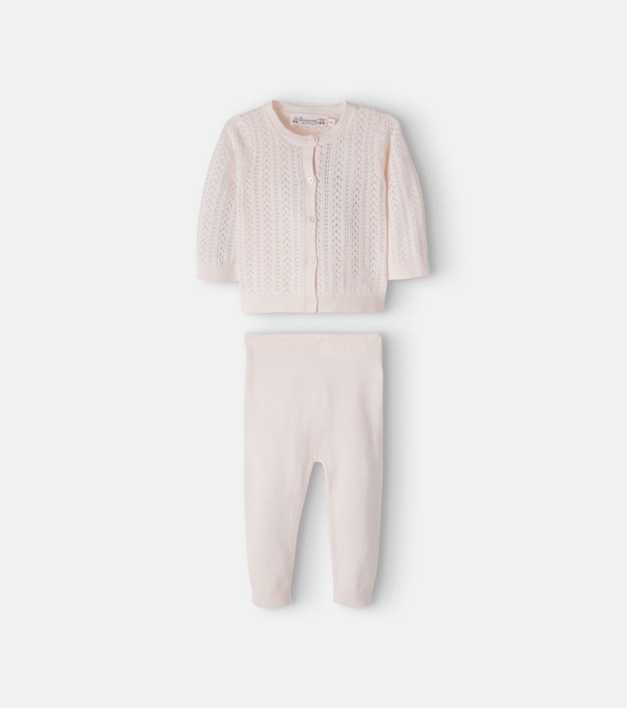Bebé - set Laelou de cárdigan y pantalones de algodón - Bonpoint - Modalova