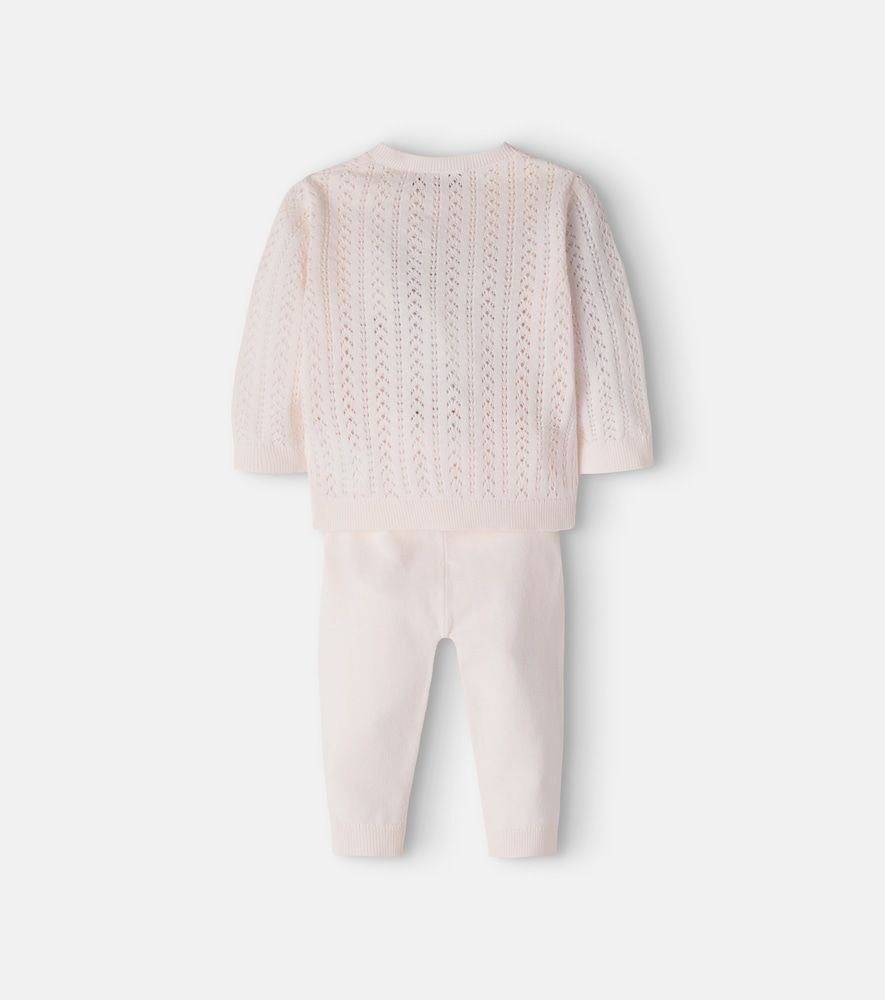 Bebé - set Laelou de cárdigan y pantalones de algodón - Bonpoint - Modalova