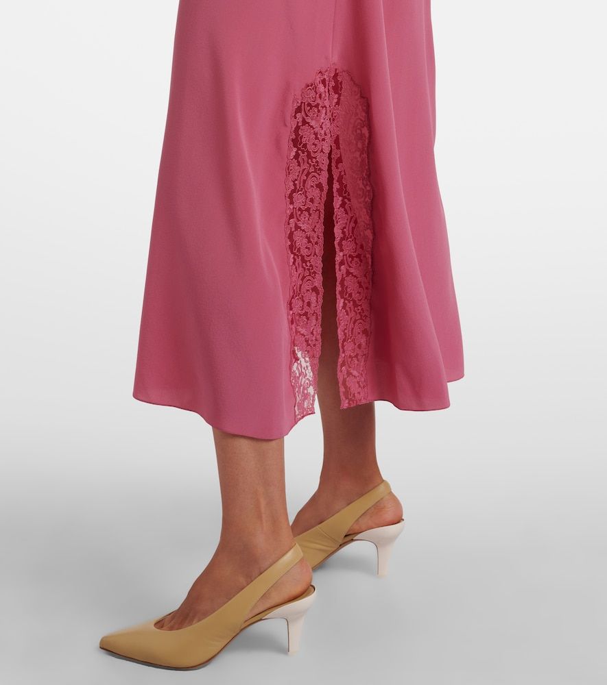 Chloé Abito sottoveste in seta con pizzo - Chloe - Modalova
