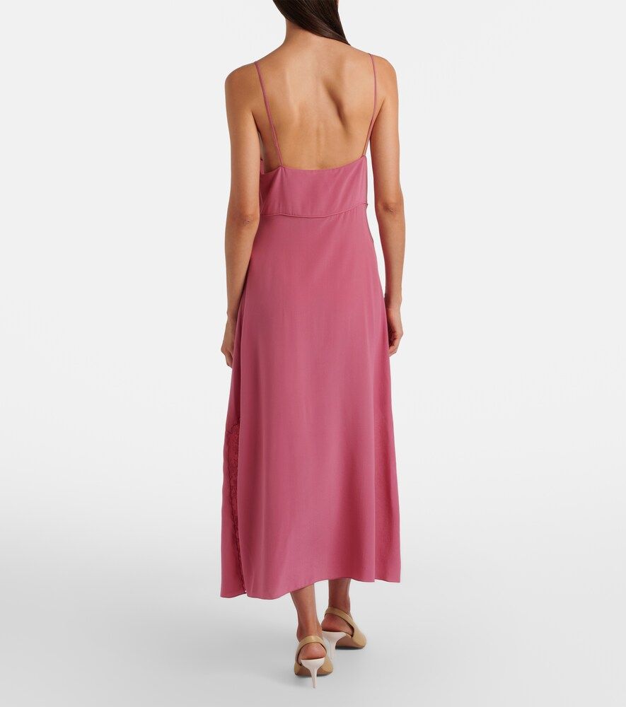 Chloé Abito sottoveste in seta con pizzo - Chloe - Modalova