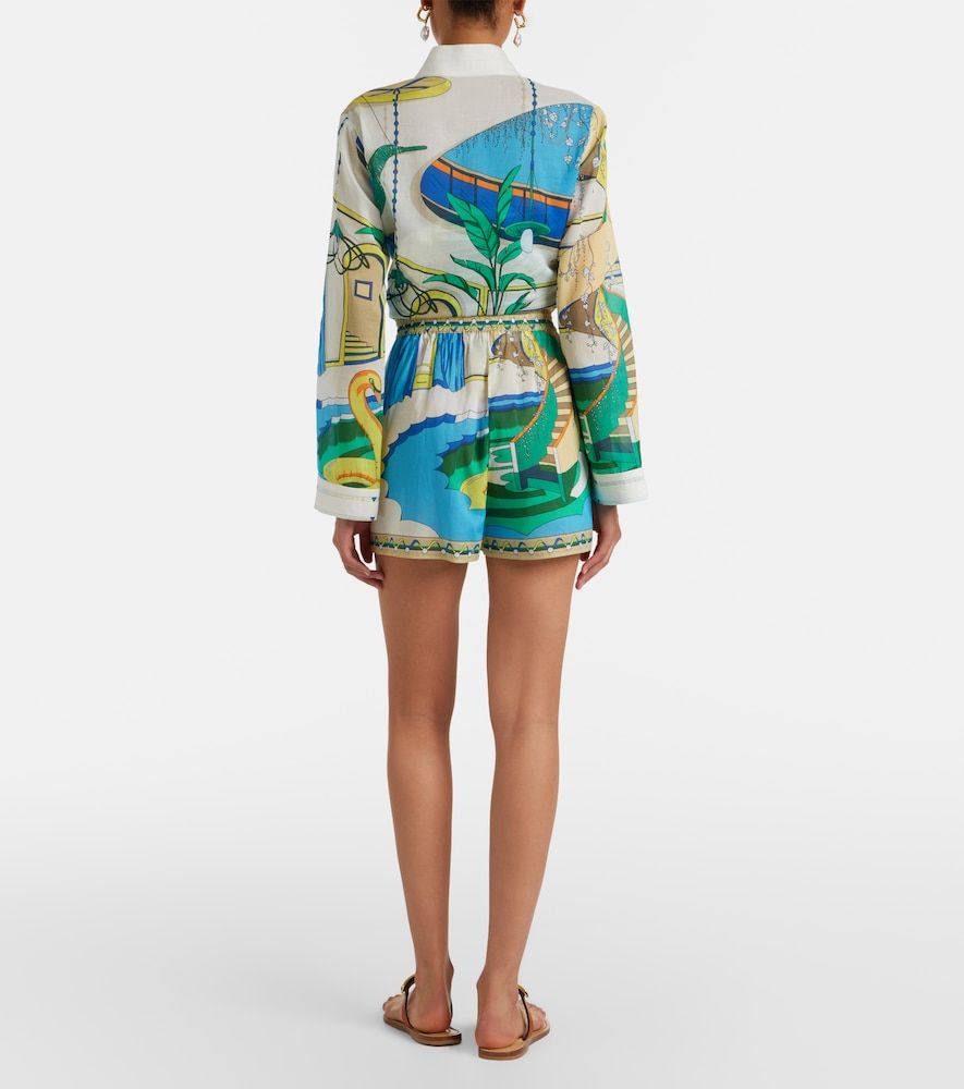 Shorts Camp de algodón estampados - Tory Burch - Modalova