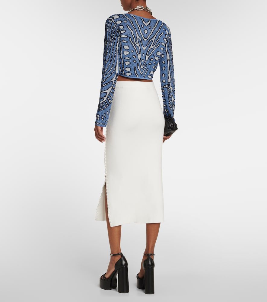 Top cropped Damisi in maglia jacquard - Altuzarra - Modalova