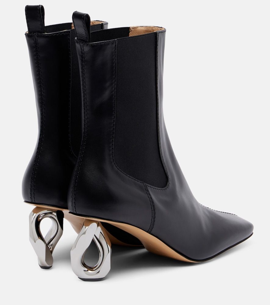 Chain leather ankle boots - JW Anderson - Modalova