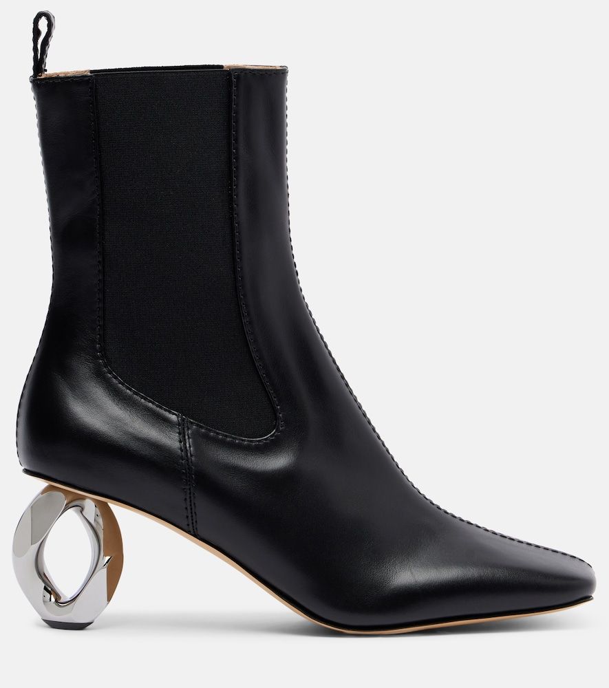 Chain leather ankle boots - JW Anderson - Modalova