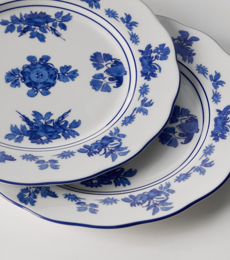 Set de 2 platos llanos Gloria de porcelana - Cabana - Modalova